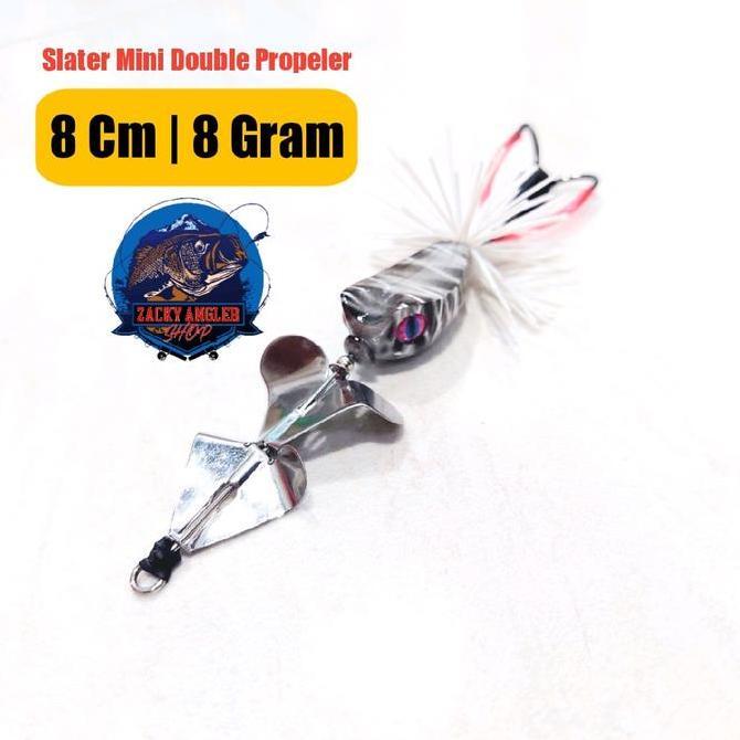 Jaaminkwalitas- Slater Mini Buzzbait Double Propeler Umpan Gabus