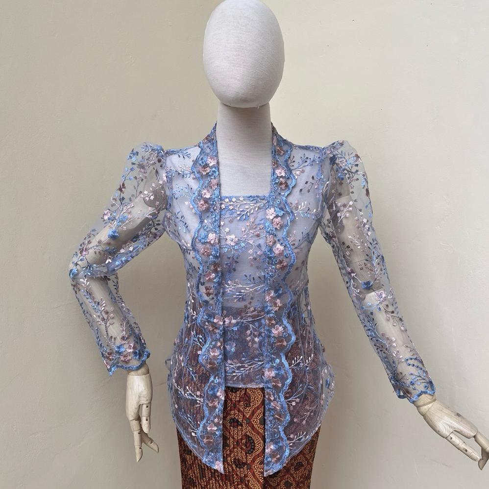 Flash Sale Kebaya Kutubaru Motif Bunga | Kutubaru Modern | Kebaya Wisuda | Kebaya Modern