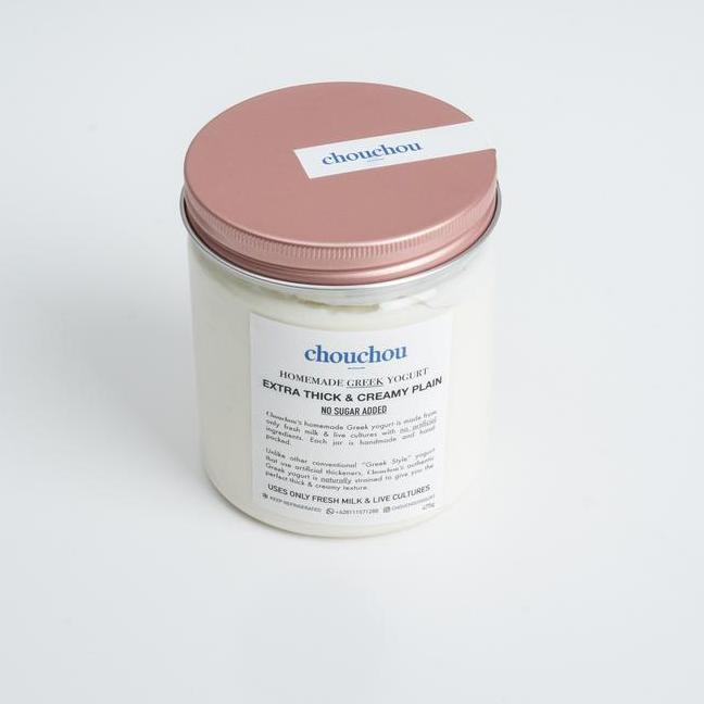 Chouchou Greek Yogurt Extra Thi Creamy Plain 475 Gram Probiotic Halal