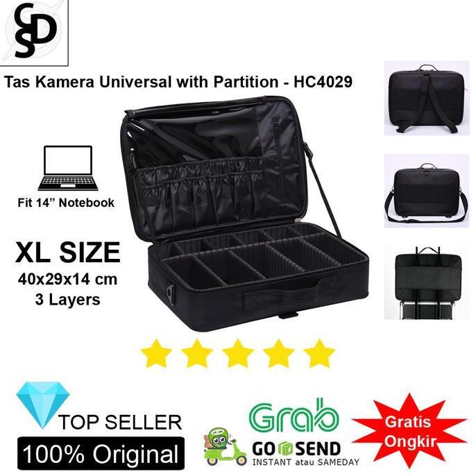 Tas Hardcase Kamera Universal with Partition - HC4029 - Koper Kamera