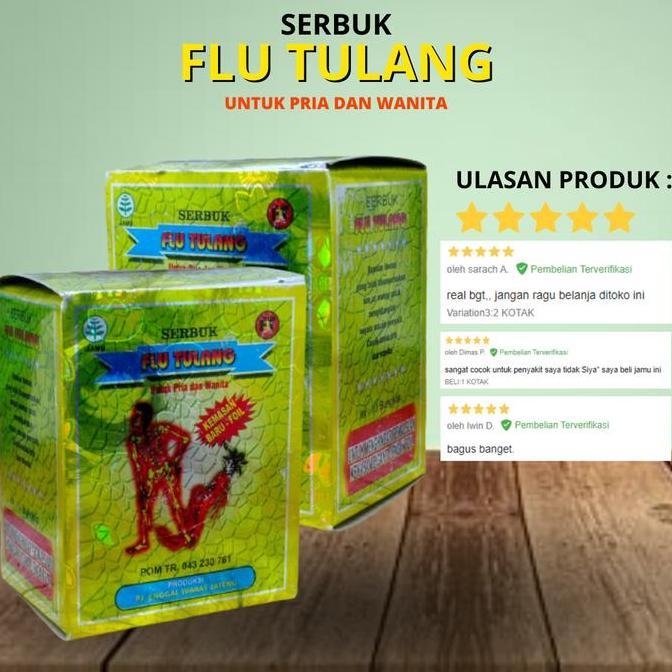 Zerox- Serbuk Flu Tulang Jamu Tradisional
