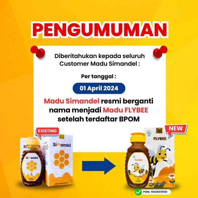 Zerox- Madu Flybee Untuk Batuk Pilek Simandel Kemasan Baru