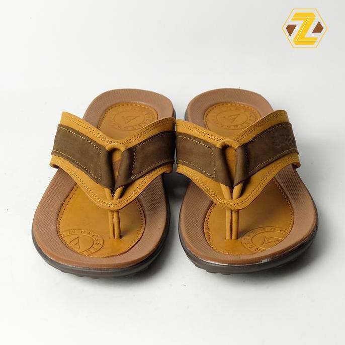 Sandal Cowo Minimalis Zeger Footwear Sandal Kulit Pria Zeger -  Bellamo 133