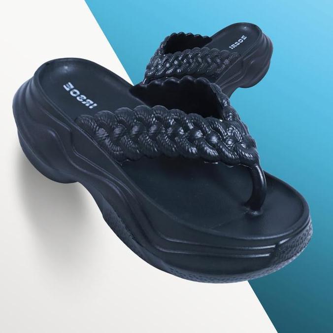 SALE sandal jepit krispi sandal jepit tinggi wanita sandal karet hak tinggi wanita Sandal Jepit Wani