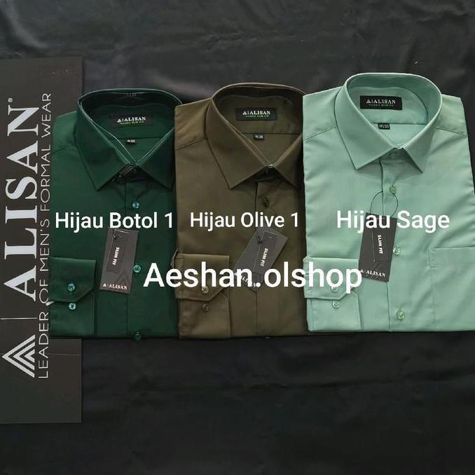 Superiore- Kemeja  Pria  Alisan Reguler Putih Warna Lengan Panjang Baju Nyaman