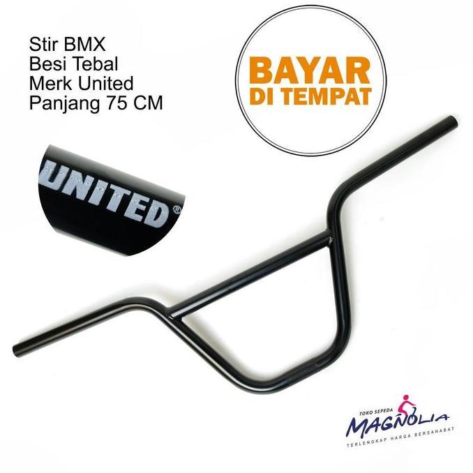 EVAJAYAMANDIRI - STANG STIR SEPEDA BMX HANDLEBAR MERK UNITED KOMPONEN SEPEDA BMX