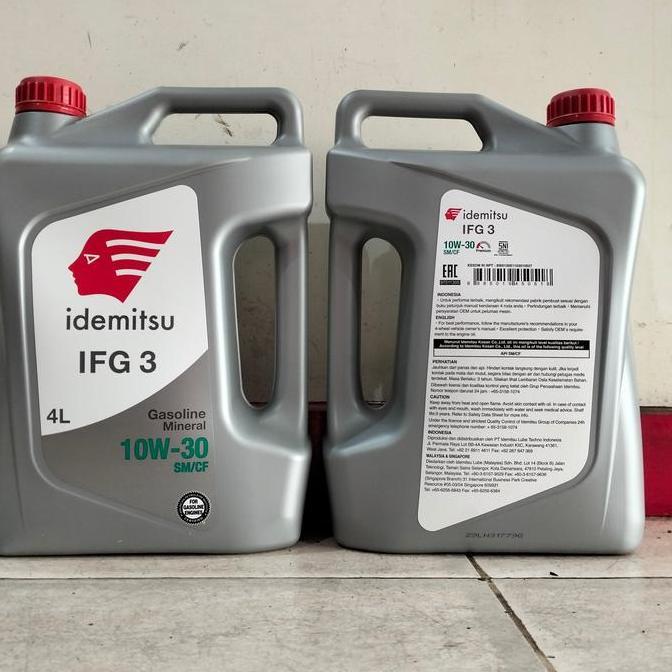 Oli Mesin Mobil Idemitsu 4L 10W/30 10/30 10W30 10W-30 10-30 SM/CF