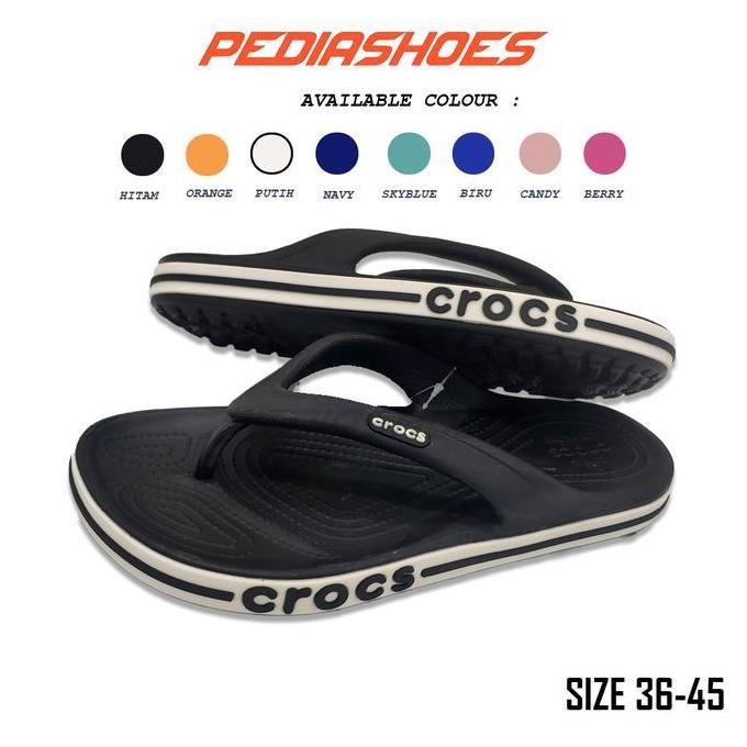 Sepatu Sandal Pria Sendal Jepit Pria Dan Wanita Crocs Bayaband Flip Original