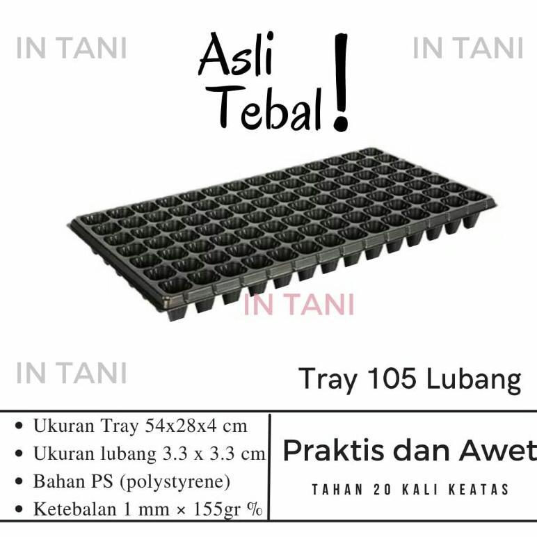 Promo Cod Tray Semai 105 Lubang Tebal Dan Bagus ><
