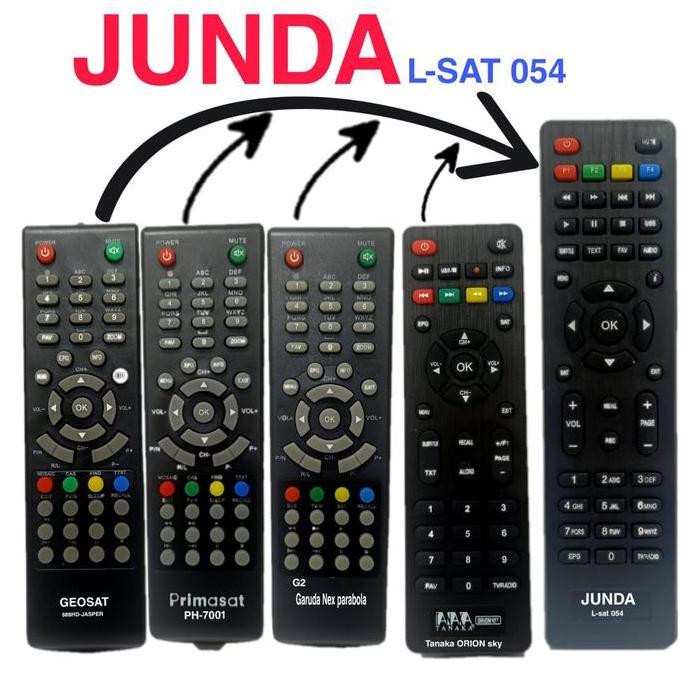 REMOTE RECEIVER PARABOLA INTRA JUPITER FREESAT JUNDA 054
