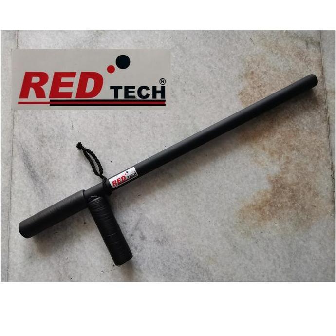 Pentungan steel besi T Tongkat Satpam Security hitam REDTECH kuat