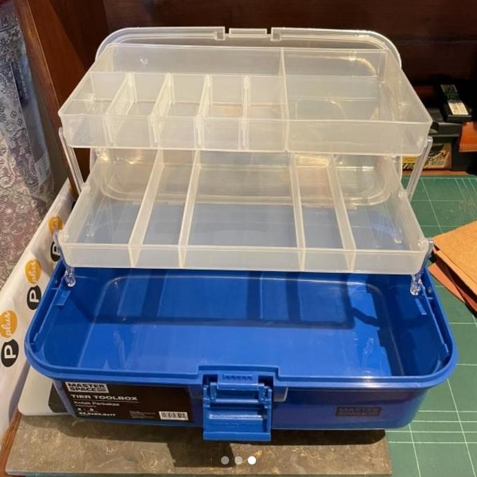 Masterspace Tool Box Compartmen/Kotak Perkakas 33Cm/ToolBox Transparan