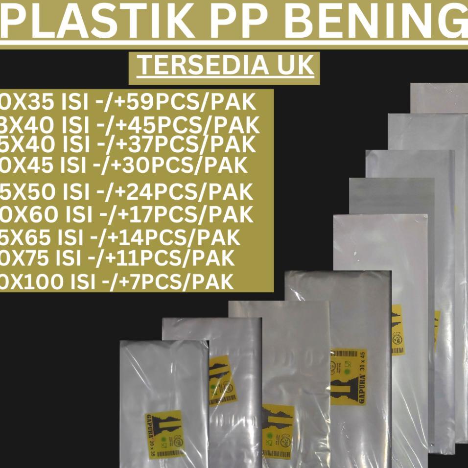 Plastik Pp Bening (4Bks), Plastik Landry / Loundry, Plastik Baju Bening