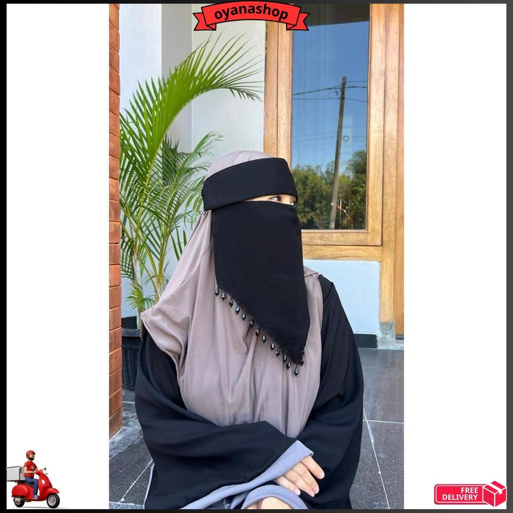 Cadar Bedoonesm 20Cm 30Cm Niqab Khas Saudi Pendek Niqob Hurem Cadar Yaman Lokal Cadar Bandana Niqab 