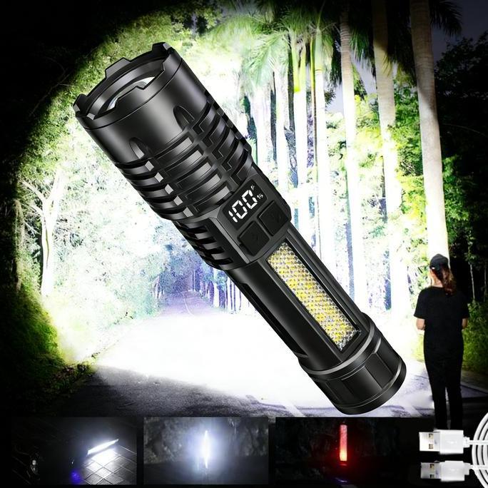 ORIQIR Senter LED A76 Jarak Jauh Super Terang /Senter  Terbaik Senter Led A76 Jarak Jauh 7 Mode Caha