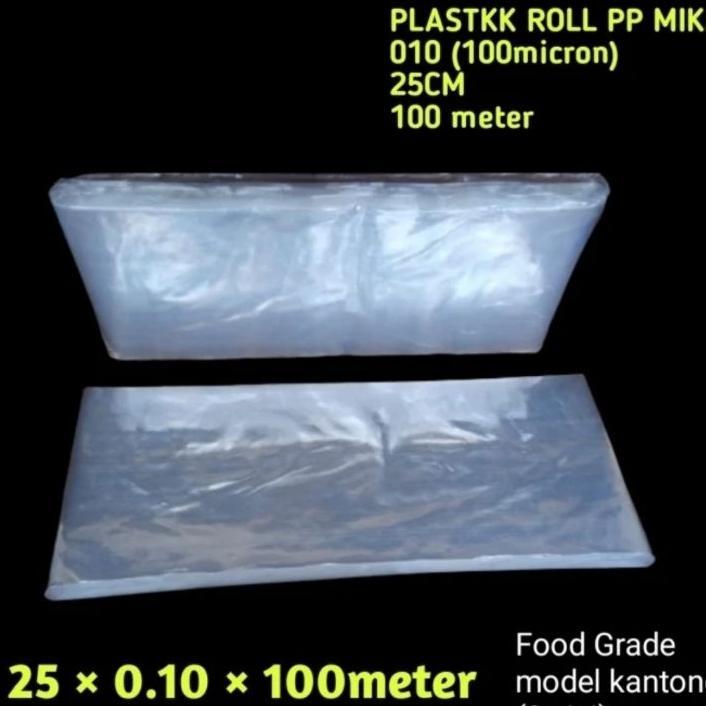 Plastik Roll Pp Mika 010 25Cm Plastik Tebal Snack