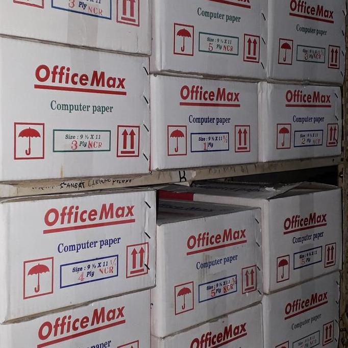 Kertas Continuous form Office max 4 ply NCR/ 4 ply bagi 2
