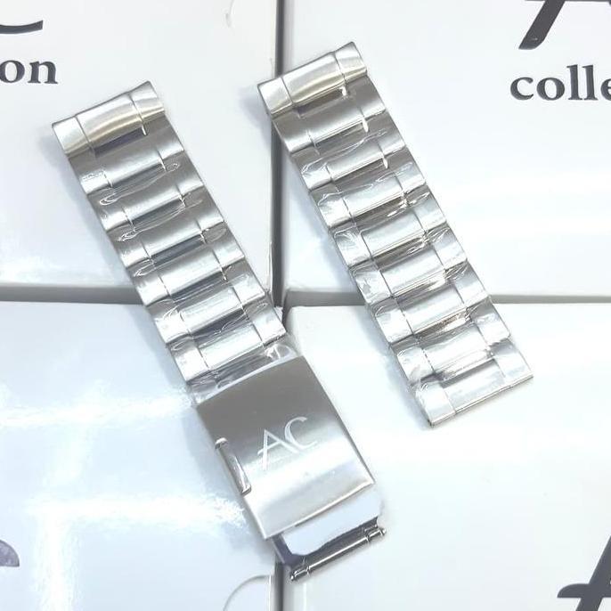 JUAL RANTAI JAM TANGAN STAINLES STEEL SILVER AC9205 AC 9205 24MM Orig