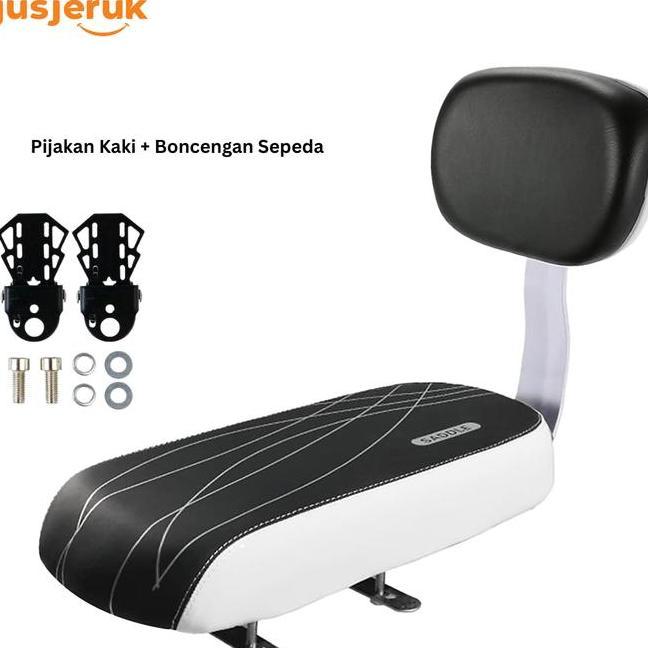Jfactory Boncengan Sepeda Lipat Anak Dan Pijakan Kaki Portable Paket Hemat Boncengan Sepeda Busa Emp