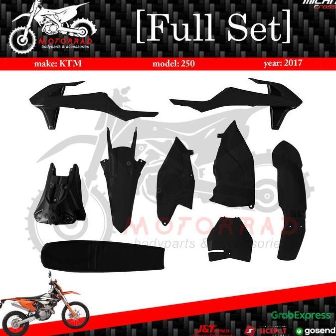 BODY KTM 250 2017 FULL TANPA COVER NOMOR BY MILAN