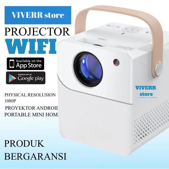 TIRNO_STORE - PROYEKTOR 5G WIFI 2+16GB ANDROI 9.0OS MINI PORTABLE HOME PROJECTOR LCD DISPLAY BUILT-I