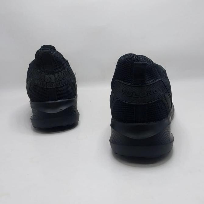 Sepatu Pria Sepatu Sneakers Pria Wanita Warna Hitam Sepatu Sekolah Cewek Cowok Hitam Polos Tali Sepa