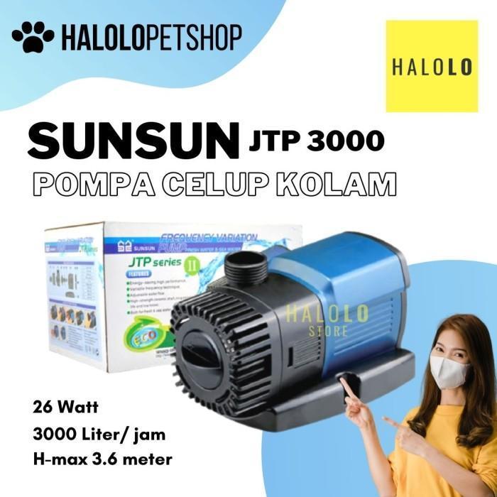 Pompa Kolam Ikan Koi Celup Hemat Listrik SUNSUN JTP 3000 Liter Perjam