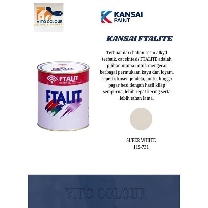 cat minyak ftalit 731 super white (1kg)