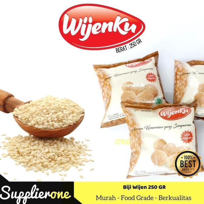 Umido- Wijenku Biji Wijen 250Gr / Biji Wijen Wijenku / Biji Wijen Putih & Hitam