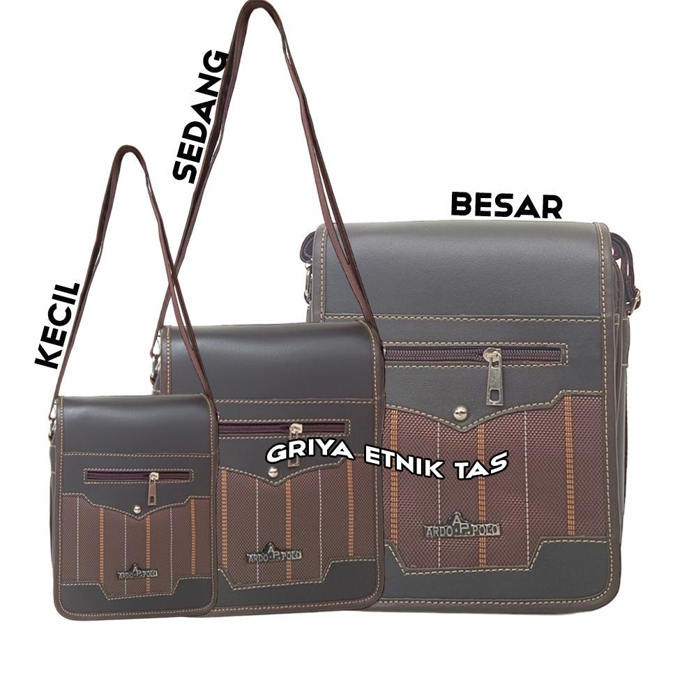 Tas Selempang Pria Kulit Sintetis STAR Soren Slempang Cowok Kecil Warna Hitam Coklat Termurah