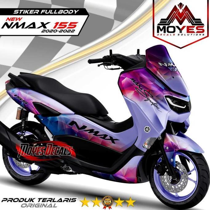 Decal Stiker Motor New NMAX 155 Variasi Fullbody Skotlet NMAX 2020/2022 Motif Bunglon Abstrak Motorc