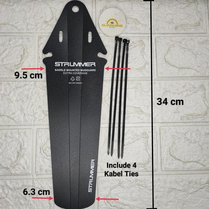Fender Slebor Sadel Sepeda STRUMMER Saddle Mudguard Roadbike Seli MTB BMX