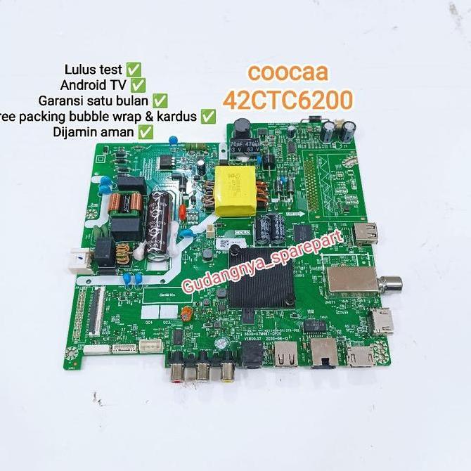 Mb Coocaa 42CTC6200 android tv mainboard mobo modul mesin tv CVCU32