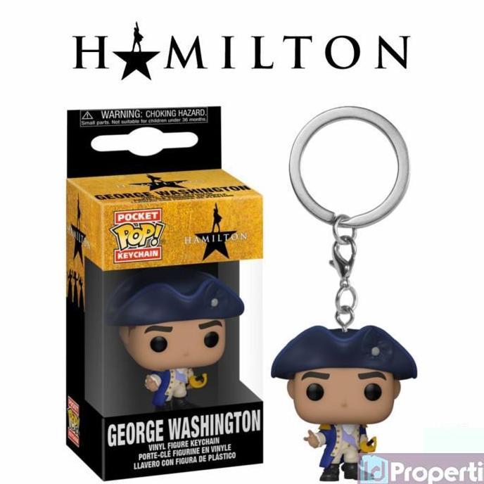 HOT SALE HAMILTON BROADWAY KEYCHAIN GEORGE WASHINGTON GANTUNGAN KUNCI FUNKOPOP TERMURAH