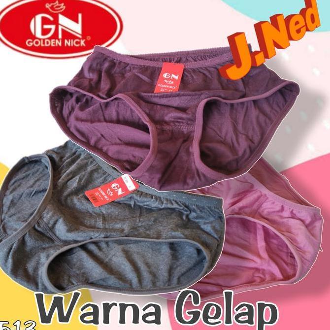 J513 Golden Nick Celana Dalam Wanita Dewasa, Celana Dalam Cewek, Cawet Cewek Wanita Dewasa Size M - 