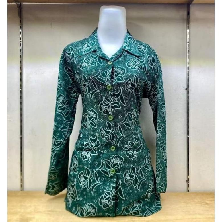 ORIGINAL BAJU PKK NASIONAL WANITA TERBARU 2025 SRAGAM RESMI NASIONAL PKK TERBARU HIJAU PUTIK 5 LAPIS