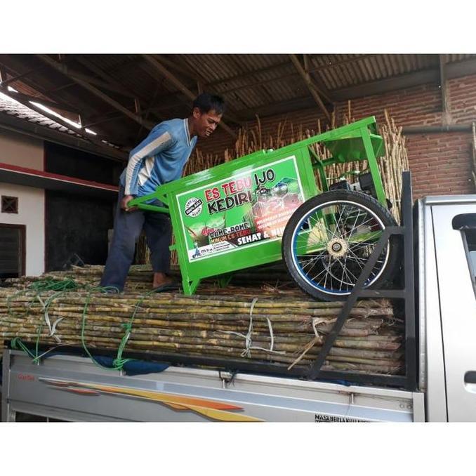 Jual Gerobak Mesin giling Es tebu CARLTON Gilingan tebu tenaga bensin . Mesin Peras tebu juicer CVCU