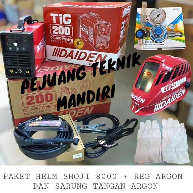 BEBAS ONGKIR - MESIN LAS ARGON DAIDEN TIG 200 PULSE / TRAFO LAS ARGON DAIDEN TIGI 200