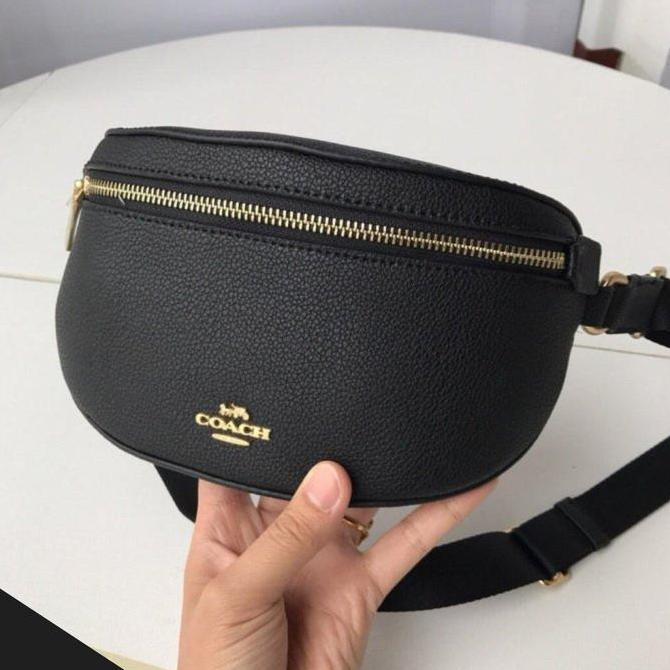 Tas Wanita CH Bethany Belt Bag In Pebbled Leather Black / Tas CH Wanita Waist Bag / Tas CH Wanita Sl