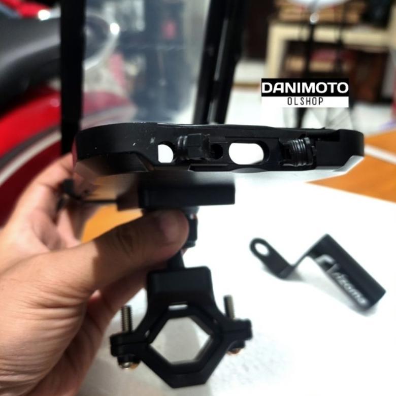 Limited Holder Hp Waterproof Anti Air Hujan Universal Bahan Abs Spion Stang Motor New Nmax Vario Pcx