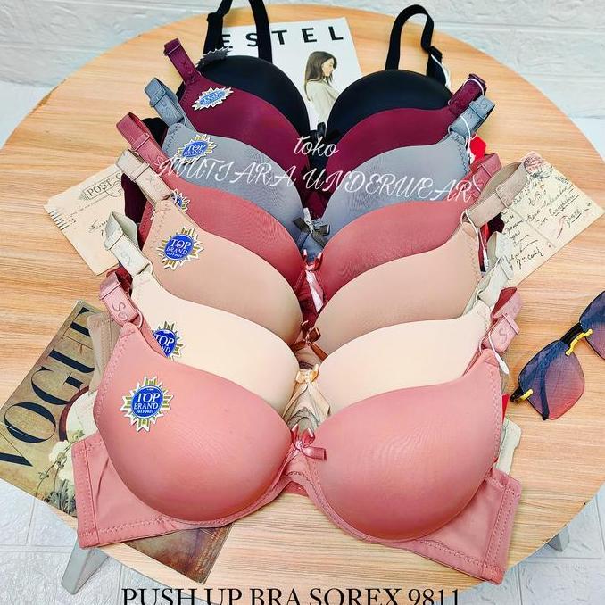 Push Up Bra Sorex 9811 Bra Busa Tebal Pakai Kawat Cup Full Ukuran 34-38 Cup A-B / BH Double Busa