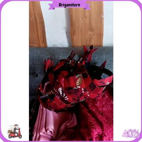 Udeng Instan Siap Pakai Khas Madura / Udeng Sakera / Blangkon Merah Madura Jawa Timur / Udeng Cak Su