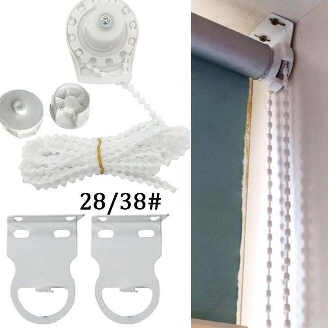 TERLARIS 28/38MM ROLLER BLIND ROLLER BLIND BEAD CHAIN BEAD CHAIN CLUTH BRACKET   BLIND FITTING  CURT