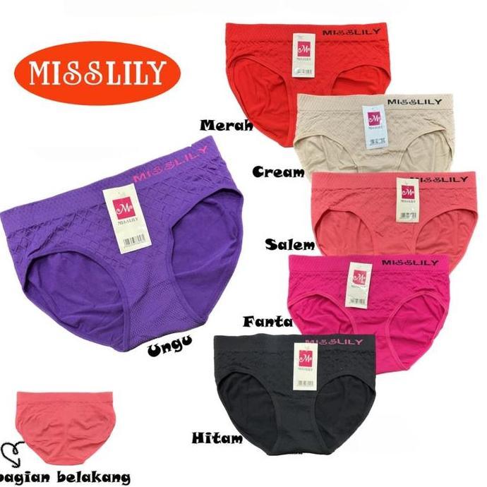 PROMO 6PCS 3PCS Celana Dalam Rajut Import/ CD Rajut Misslily