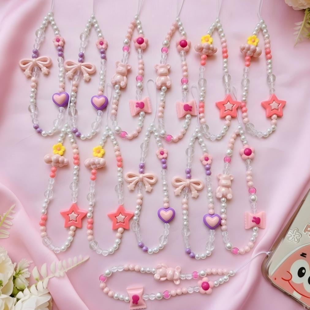 (12 pcs) Gantungan Hp Phone Strap Gantungan Tas Bag Charm Gantungan Kunci Keychain Barang Grosir Aks