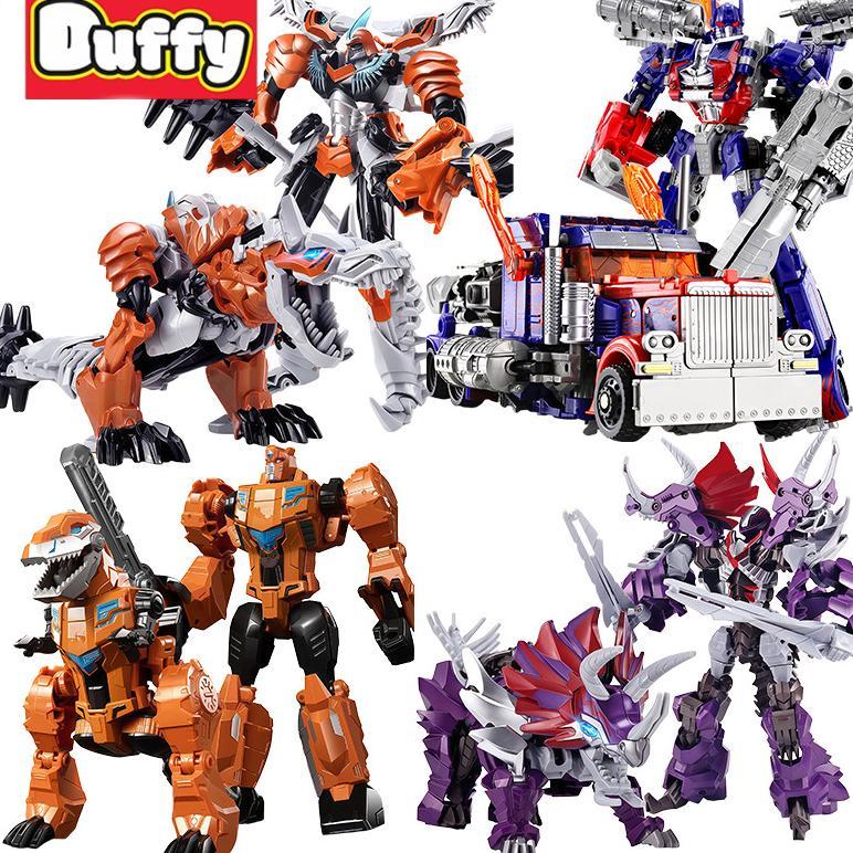 Duffy Toys Mainan Robot Klasik Tyrannosaurus 2 in 1 Berubah Robot & Dinosaurus /  Robot Transforming