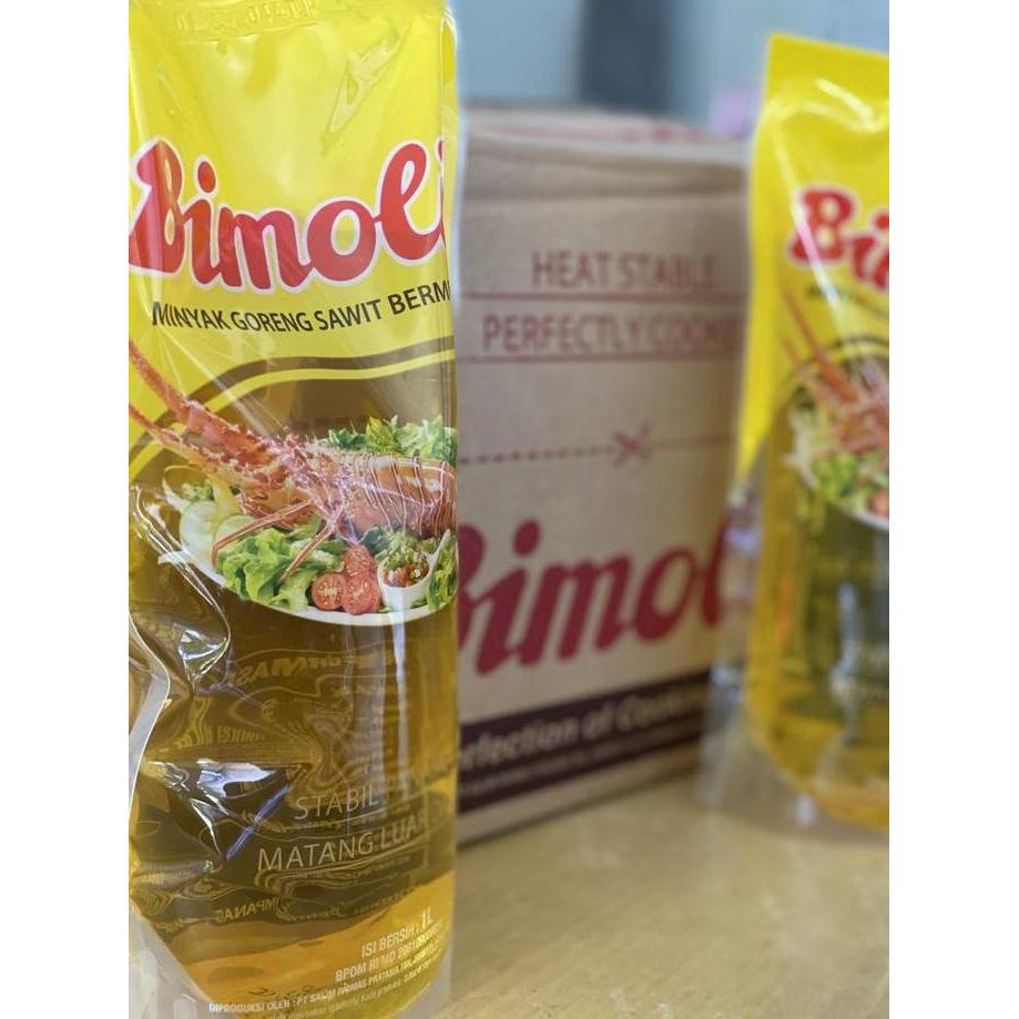 Newstockkita- Minyak Goreng Bimoli Refill 1 Liter Dus Isi 1
