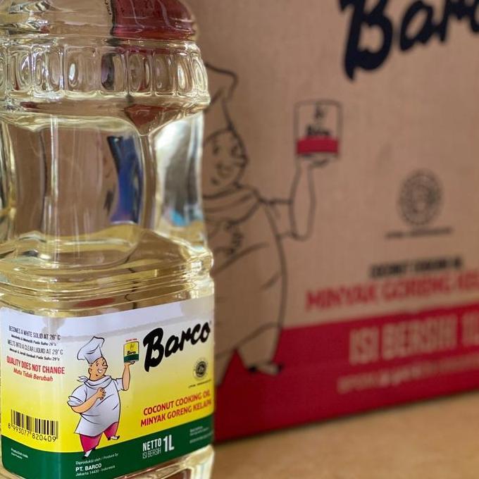 Newstockkita- Minyak Goreng Barco 1 Liter Botol Dus Isi 1