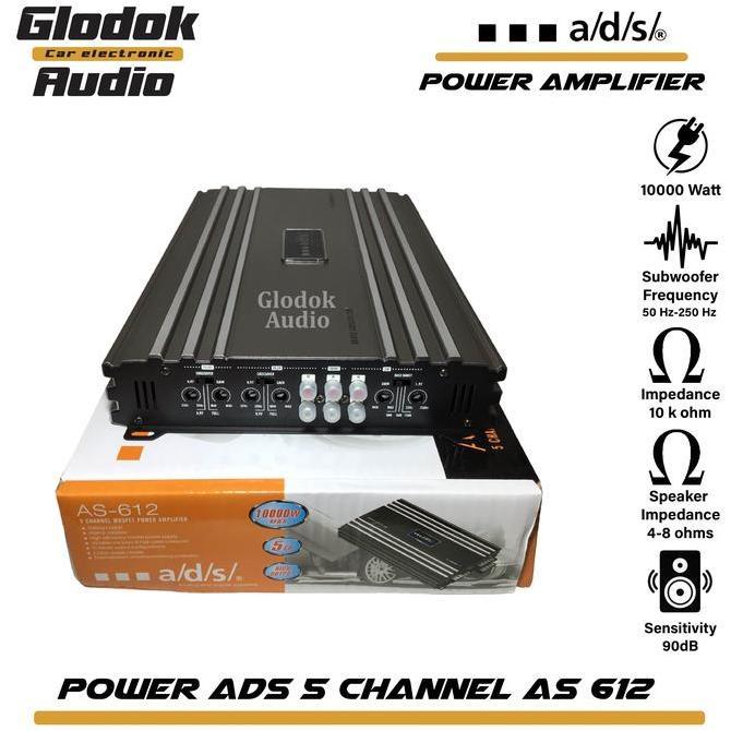 ADS Power amplifier Mobil 612 Amplifier 5 Chanel Mosfet