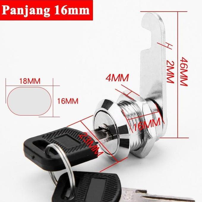 Kunci Loker Lemari Besi Loker Laci Lemari Kunci Cabinet Pintu Lemari Kayu Besi Kait Cam Lock Camlock